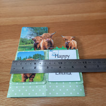 Load image into Gallery viewer, Highland cow pop up box card