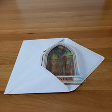 Load image into Gallery viewer, Stained glass window zombie card