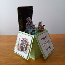 Load image into Gallery viewer, Raccoon / trash panda card