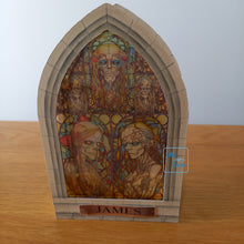 Load image into Gallery viewer, Stained glass window zombie card