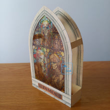 Load image into Gallery viewer, Stained glass window zombie card