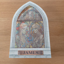 Load image into Gallery viewer, Stained glass window zombie card