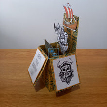 Load image into Gallery viewer, Celtic / Viking ship pop up box card