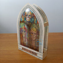 Load image into Gallery viewer, Stained glass window zombie card