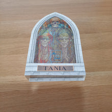 Load image into Gallery viewer, Stained glass window zombie card