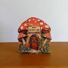 Load image into Gallery viewer, Mushroom house pop up box card