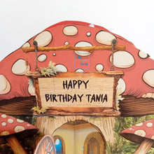 Load image into Gallery viewer, Mushroom house pop up box card
