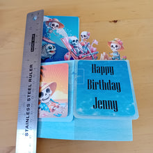 Load image into Gallery viewer, Summer skeleton pop up box card