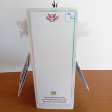 Load image into Gallery viewer, Pastel vampire bat pop up box card