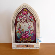 Load image into Gallery viewer, Rose stained glass window