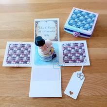 Load image into Gallery viewer, Pastel Goth Exploding Box Card with Skulls & Celebration Cake