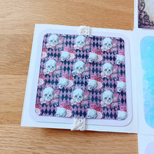 Load image into Gallery viewer, Pastel Goth Exploding Box Card with Skulls & Celebration Cake