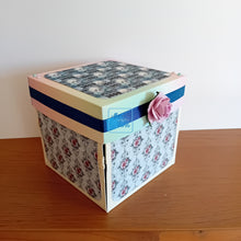Load image into Gallery viewer, Pastel Goth Exploding Box Card with Skulls & Celebration Cake