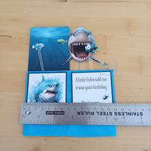 Load image into Gallery viewer, Funny, bad taste shark pop up box card