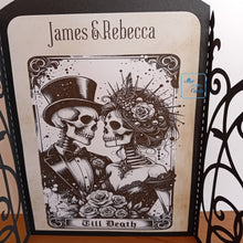 Load image into Gallery viewer, Gothic skeleton couple gatefold