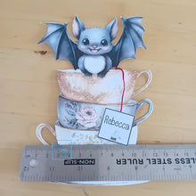 Load image into Gallery viewer, Bat tea pop out card