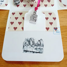 Load image into Gallery viewer, Alice in Wonderland celebration cake exploding box card