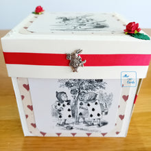 Load image into Gallery viewer, Alice in Wonderland celebration cake exploding box card