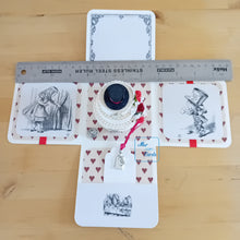 Load image into Gallery viewer, Alice in Wonderland celebration cake exploding box card