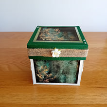 Load image into Gallery viewer, Woodland themed celebration cake exploding box card