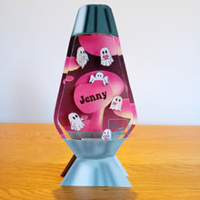 Load image into Gallery viewer, Ghost lava lamp with hearts