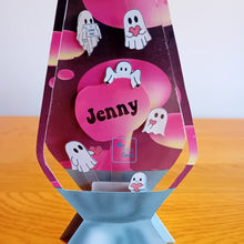 Load image into Gallery viewer, Ghost lava lamp with hearts