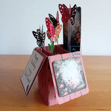 Load image into Gallery viewer, Gothic butterfly pop up box card
