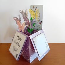 Load image into Gallery viewer, Butterfly pop up box card