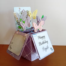 Load image into Gallery viewer, Butterfly pop up box card