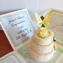Load image into Gallery viewer, Butterfly celebration cake exploding box card