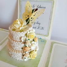 Load image into Gallery viewer, Butterfly celebration cake exploding box card