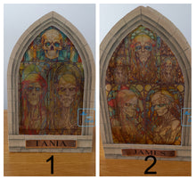 Load image into Gallery viewer, Stained glass window zombie card
