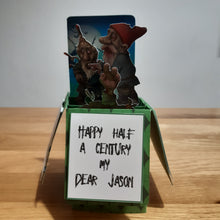Load image into Gallery viewer, Zombie gnome pop up box card