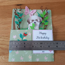 Load image into Gallery viewer, Shih Tzu puppy dog pop up box card