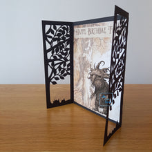 Load image into Gallery viewer, Forest creature gatefold card