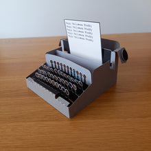 Load image into Gallery viewer, Horror inspired typewriter card