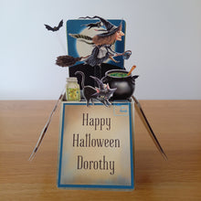 Load image into Gallery viewer, Flying witch card