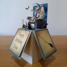 Load image into Gallery viewer, Flying witch card