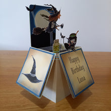 Load image into Gallery viewer, Flying witch card