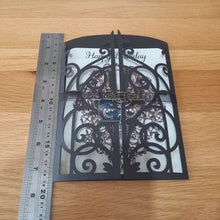 Load image into Gallery viewer, Steampunk Skull gatefold card