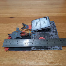 Load image into Gallery viewer, Vampire bat with anatomical OR cute hearts pop up box card