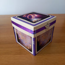 Load image into Gallery viewer, Magic wand exploding box card, with Book of Shadows, Witch's cat & hat