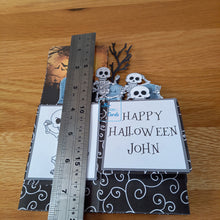 Load image into Gallery viewer, Skeletons and graveyard pop up box card
