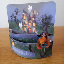 Load image into Gallery viewer, Witch 3d personalised 'bendy' card