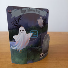 Load image into Gallery viewer, Ghost 3d personalised 'bendy' card