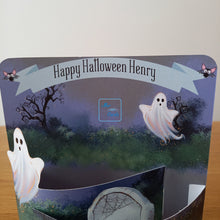 Load image into Gallery viewer, Ghost 3d personalised 'bendy' card