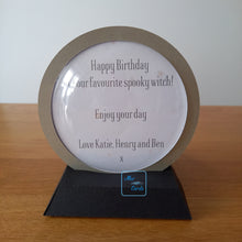 Load image into Gallery viewer, Personalised gory heart snowglobe