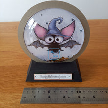 Load image into Gallery viewer, Personalised bat snowglobe
