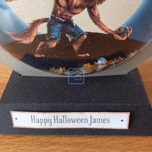 Load image into Gallery viewer, Personalised werewolf snowglobe