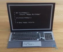 Load image into Gallery viewer, Laptop easel card